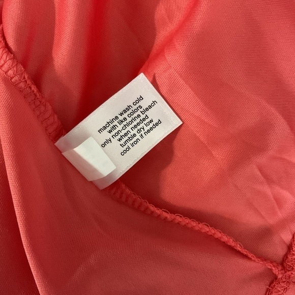 LANE BRYANT Coral Surplice Neck Peplum Top - size 26/28 NWT - Picture 7 of 8